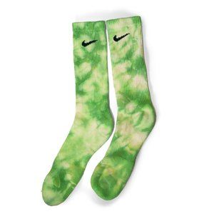 TIE DYE NIKE SOCKS - Green